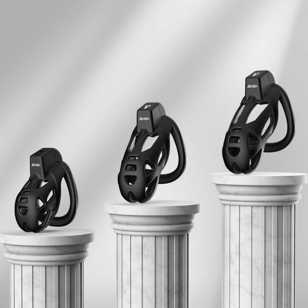Men's Sexy Outing Bondage Silicone Chastity Cage – product view 2