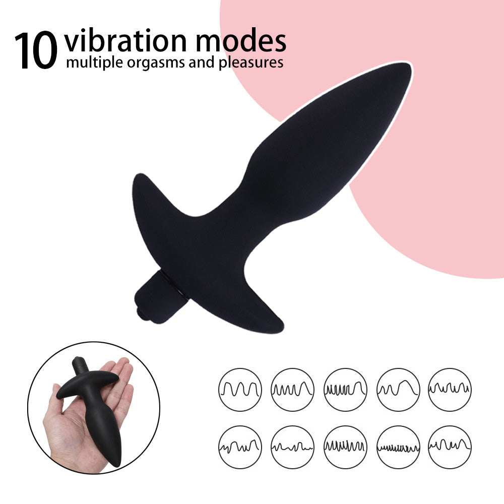Male Prostate Silicone Vibrating Bullet Anal Plug – product view 2