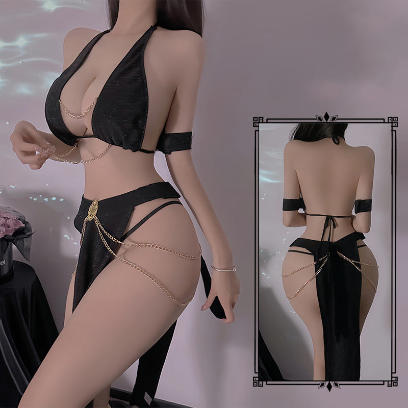 Sexy Queen Fan Ancient Style Egyptian Cat Girl Uniform Sexy Lingerie – product view 2