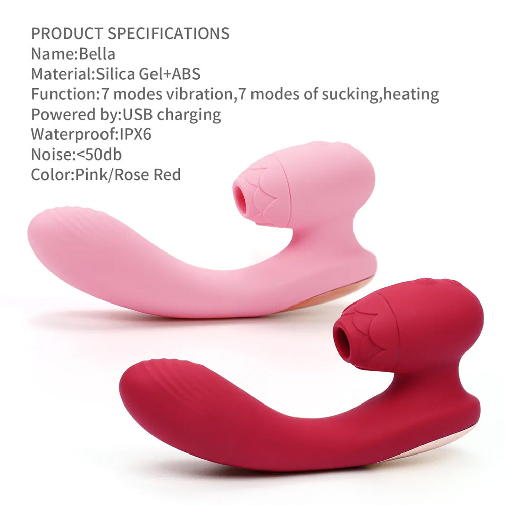 G-Spot 7 Frequency Sucking Heated Vibrator – product view 12