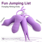 USB Rechargeable Silicone 10-Frequency Vibration Wireless Fun Vibrator – product view 2