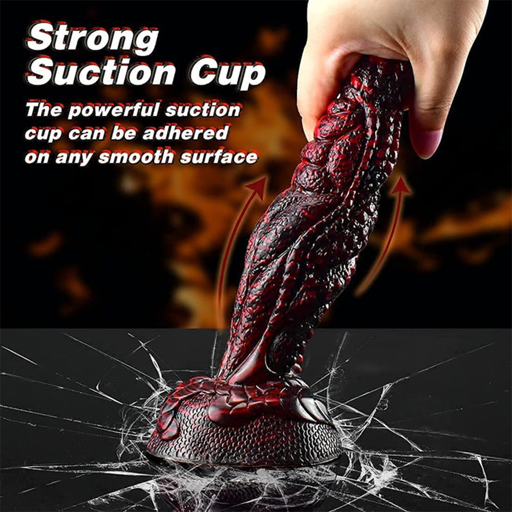 Black And Red Soft Liquid Silicone Penis Dildo – product view 3