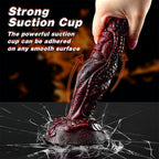 Black And Red Soft Liquid Silicone Penis Dildo – product view 3