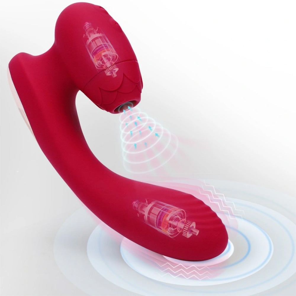 G-Spot 7 Frequency Sucking Heated Vibrator – product view 7