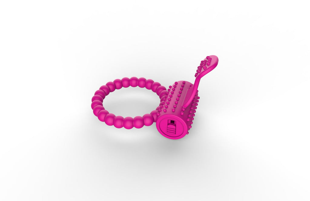 Tongue Silicone Vibration Lock Ring – product view 3