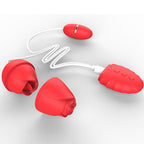 Double Tongue Licking Rose Vibrator Female Vibrating Egg – product view 3