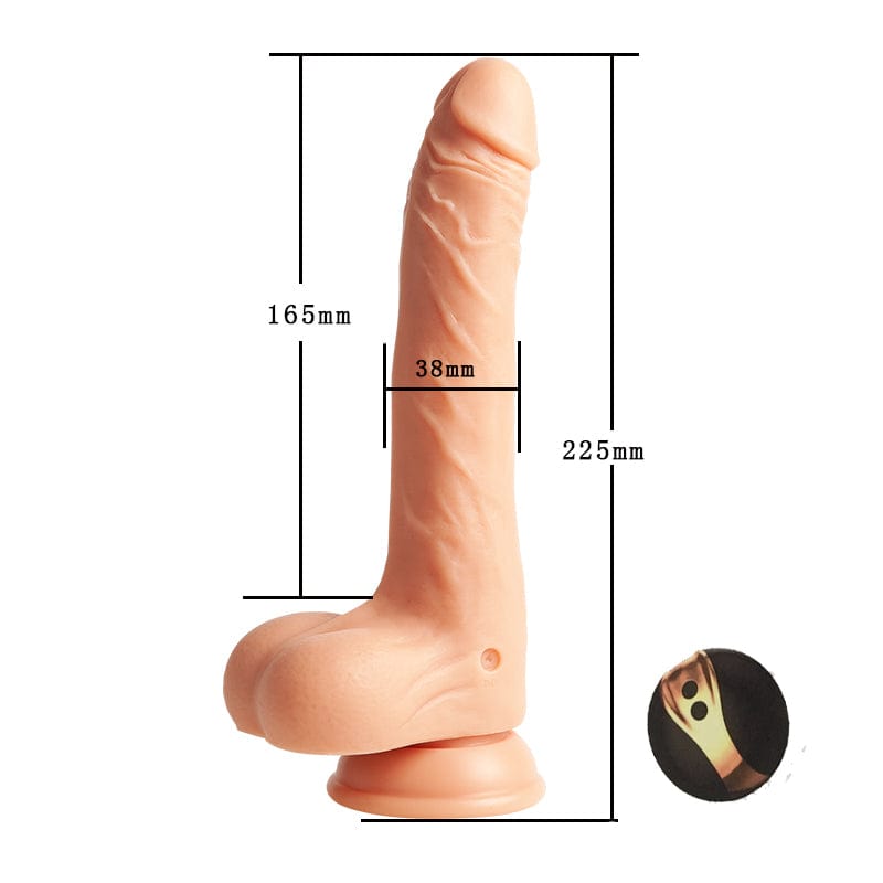 6.49 in Telescopic Swing 8 Frequency Vibration Wireless Remote Control Waterproof Dildo