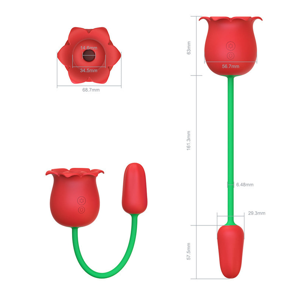 Rose Vibrator Stamen Vibrating Suction Clitoral Massage Vibrating Egg – product view 6