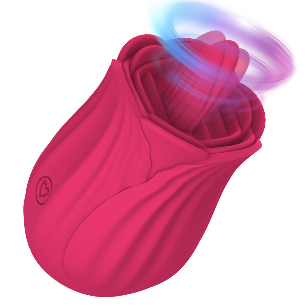 Vibrating Tongue Female Rose Vibrator Multifunctional Rose Toy – product view 7