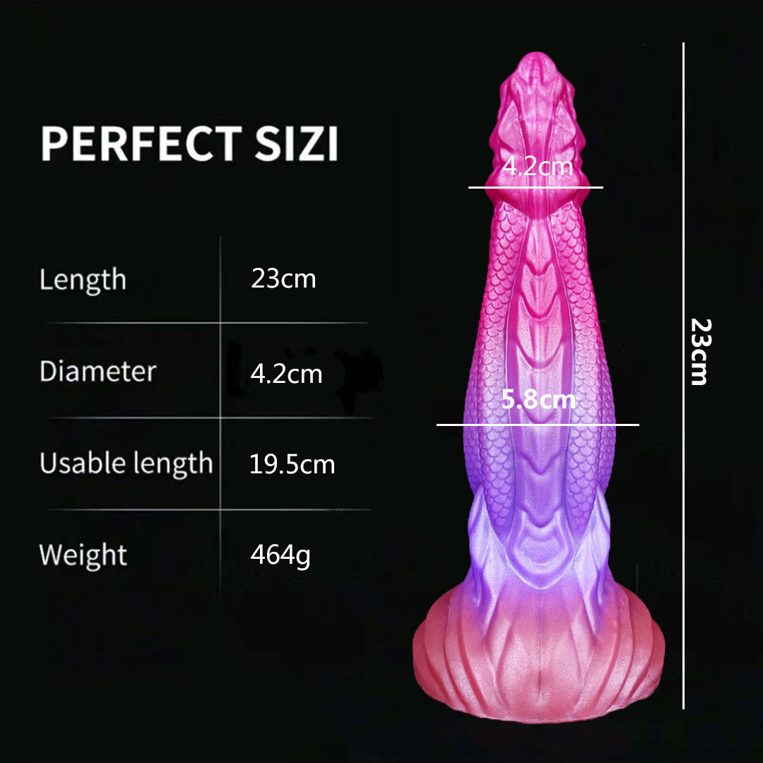 Gradient Color Special-Shaped Anal Plug Anal Plug Liquid Silicone Dildo – product view 6