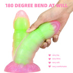 Special-Shaped Luminous Liquid Silicone Dildo – product view 2