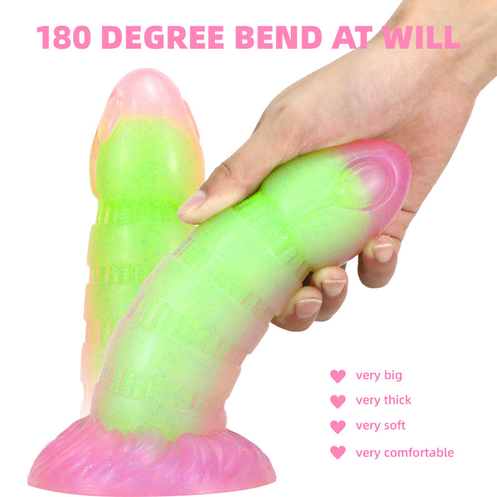 Special-Shaped Luminous Liquid Silicone Dildo – product view 2