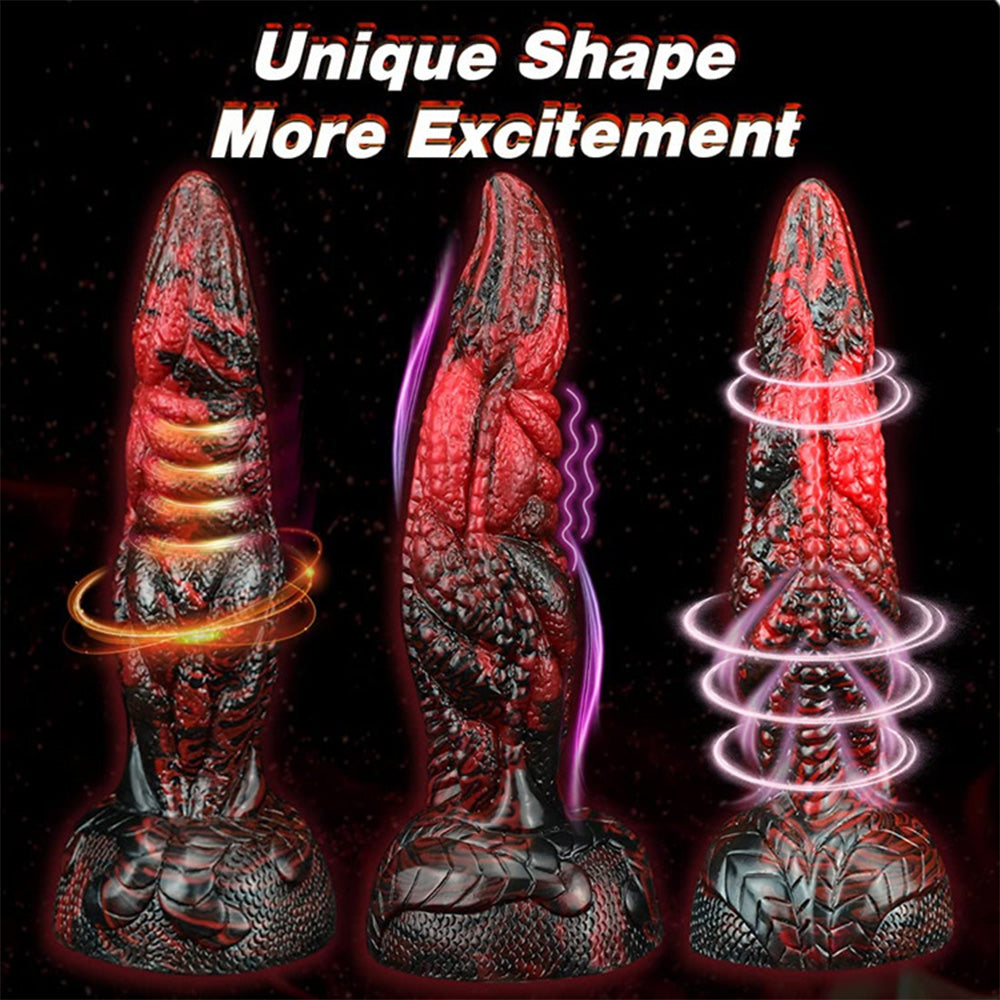 Black And Red Soft Liquid Silicone Penis Dildo – product view 4