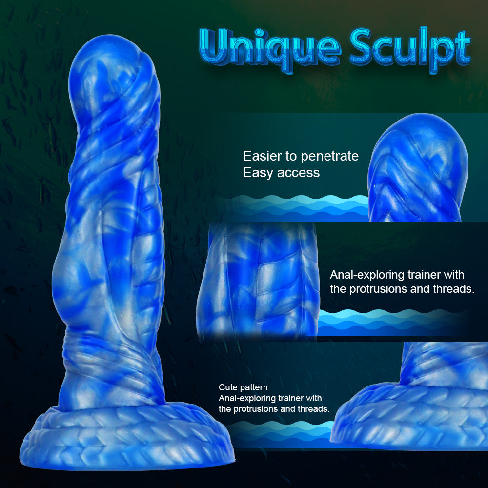 Mixed Color Liquid Silicone Artificial Dildo – product view 3