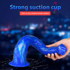 Thick Mixed Color Artificial Horse Dick Silicone Dildo – product view 3