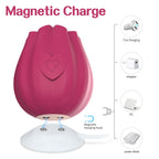 Rose Suction Vibrator for Women Clitoral Nipples with Sucking – product view 7