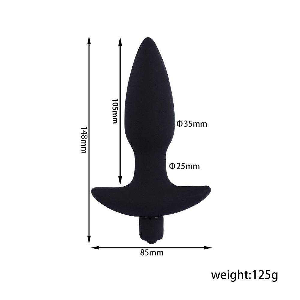 Male Prostate Silicone Vibrating Bullet Anal Plug – product view 6