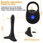 Male Semen Locking Ring Anal Plug Vibrator – product view 8