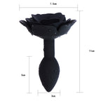 Rose Black Butt Plug Training Anal Plug Sex Toy – product view 5