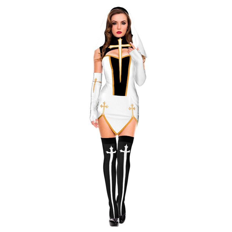 Halloween Nun Uniform Sexy Lingerie – product view 6
