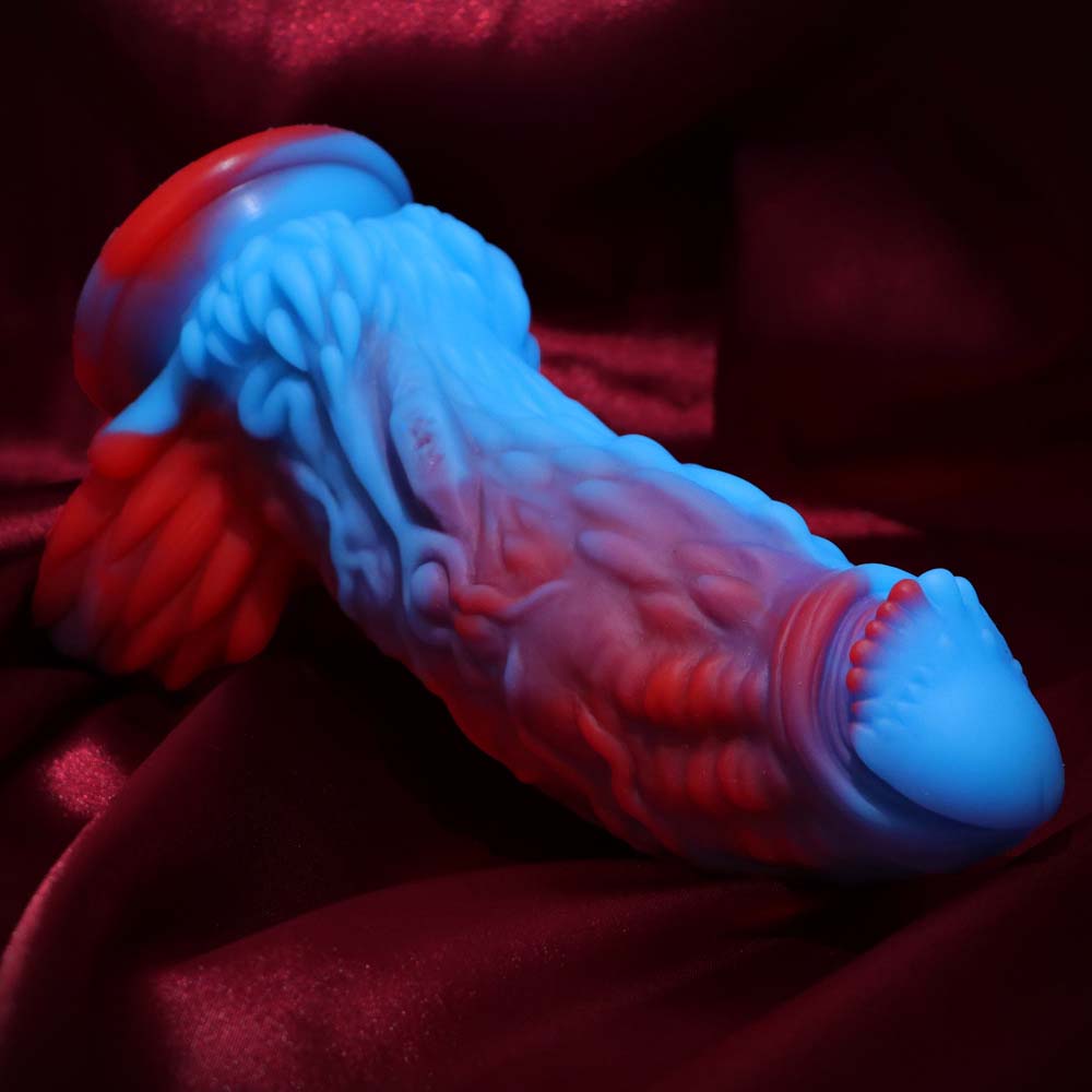 Dark Blue Phoenix Silicone Special-Shaped Thick And Long Artificial Dildo – product view 3