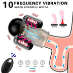 UltraWaveRobot 10 Vibration Male Stroker Dual Vibrating Egg with Remote Control Silicone Sex Toys for Men — product image 2