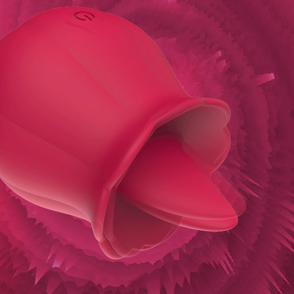 Rose Petal Vibrator | Tongue Vibrator Clitoris Stimulator – product view 2