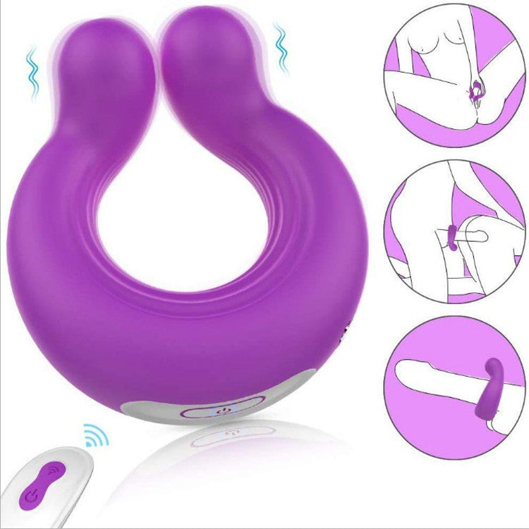 Silicone Vibrating Massage Penis Ring – product view 11