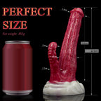 Simulated Alien-Shaped Female Penis Dual-Channel Silicone Dildo – product view 7