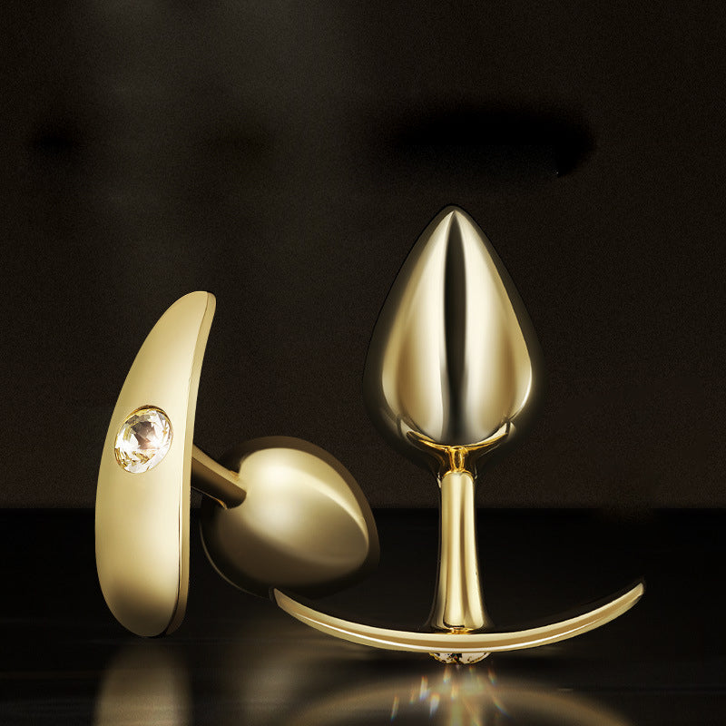 Gold Design Metal Butt Plug Stainless Steel Anal Sex Trainer – product view 2
