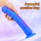 Blue Silicone Simulated Butt Plug Dildo – product view 3