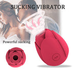 Rose Vibrator 10 Gears Sucking Waterproof Magnetic Charging – product view 2