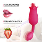 9 Vibration Modes Rose Tongue Vibrator for Women with Vibrating Egg – product view 3