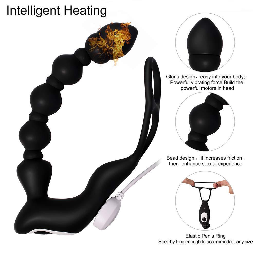 Back Court Sierra Beads 10 Frequency Anal Plug – product view 4