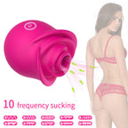 Sucking Rose Vibrator Female Massage Rose Petal Masturbator – product view 3