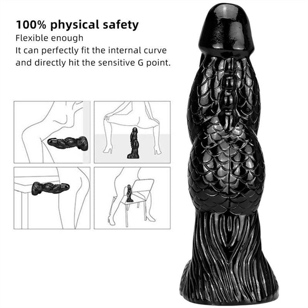 Giant Shaped Silicone Anal Plug Dildo – product view 3