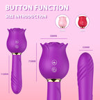 Rose Shaker Sucking Jump Egg Adult Toy G-spot Masturbation Device for Women