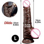 5.11 in Real Skin Feeling Realistic Dildos Sliding Foreskin Design Female Masturbator