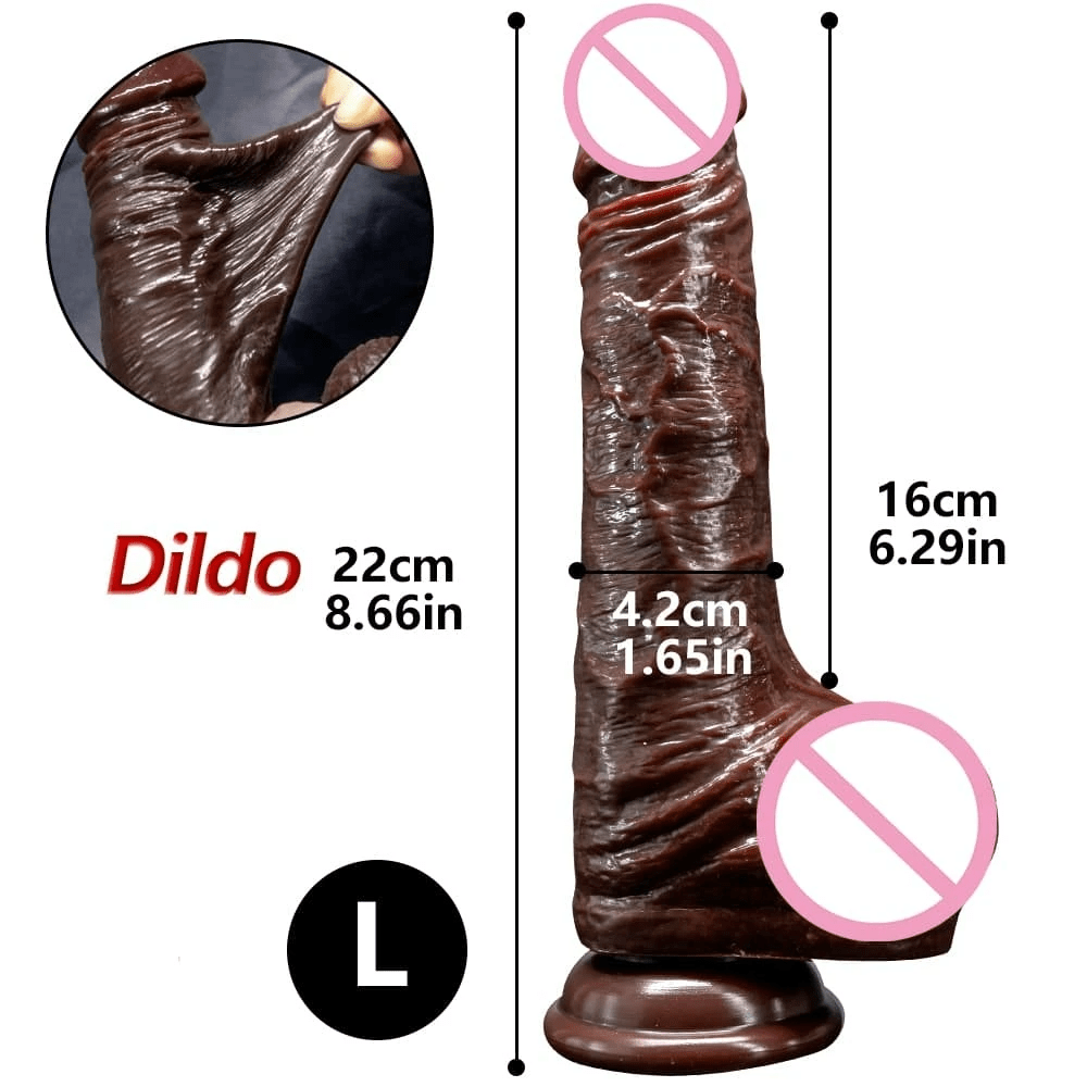 5.11 in Real Skin Feeling Realistic Dildos Sliding Foreskin Design Female Masturbator