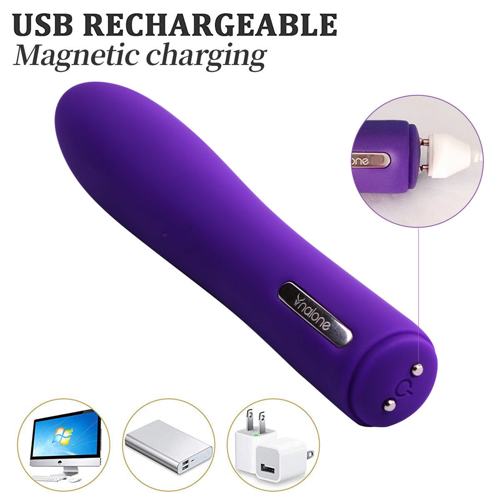 Silicone Massage Rechargeable AV Bullet Vibrator – product view 5