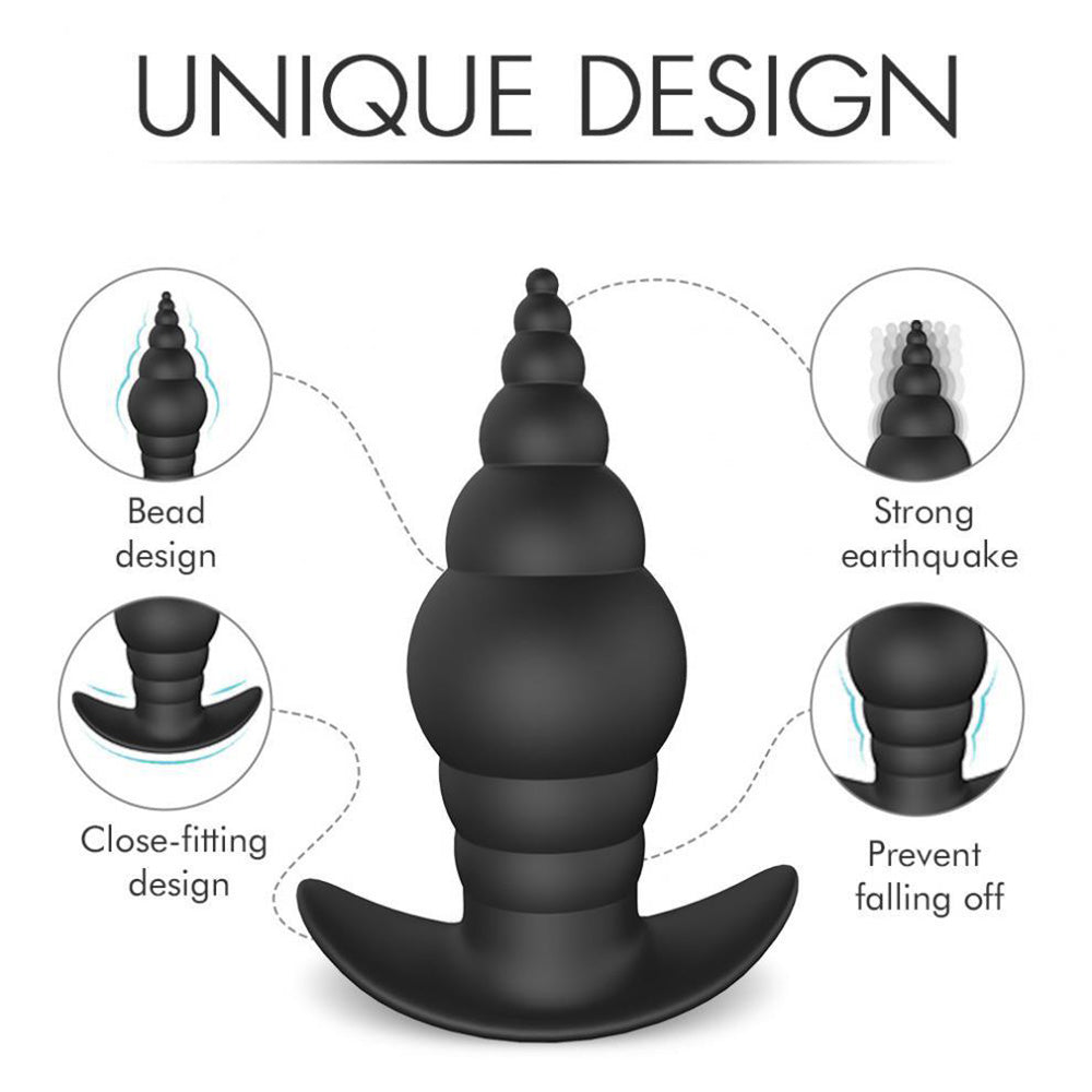 Silicone Anal Plug Bullet Anal Massager Vibrating Anal Plug – product view 3