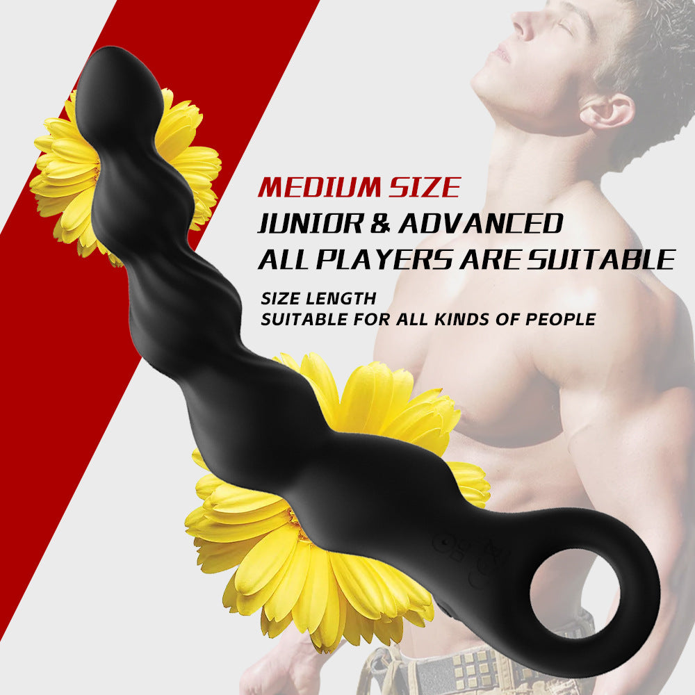 12 Vibrating Prostate Massage Ball Bead Anal Plug Back Court Masturbator – product view 7