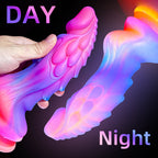 Colorful Fluorescent Luminous Realistic Dildos, Stimulates G-Spot, Dildo Plug Women and Men – product view 2