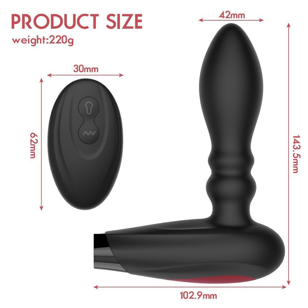 Strong Vibration Inflatable Anal Plug – product view 5