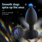 Wireless Remote Control Electric Vibrating Illuminated Silicone Butt Plug – product view 3
