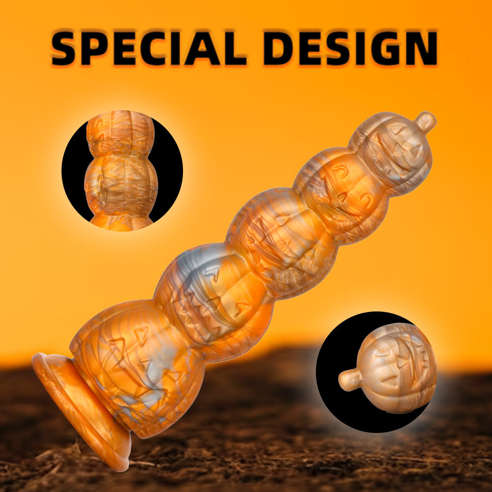 Halloween Pumpkin Head Skull Butt Plug – product view 3