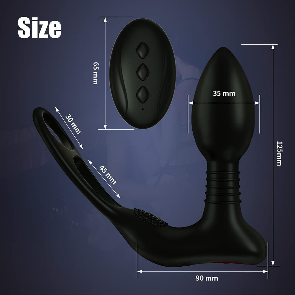 Prostate Massage 10 Frequency Vibrator Anal Plug – product view 6