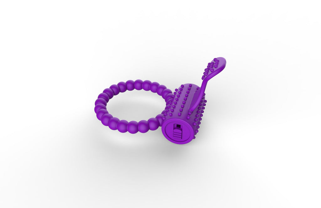 Tongue Silicone Vibration Lock Ring – product view 5
