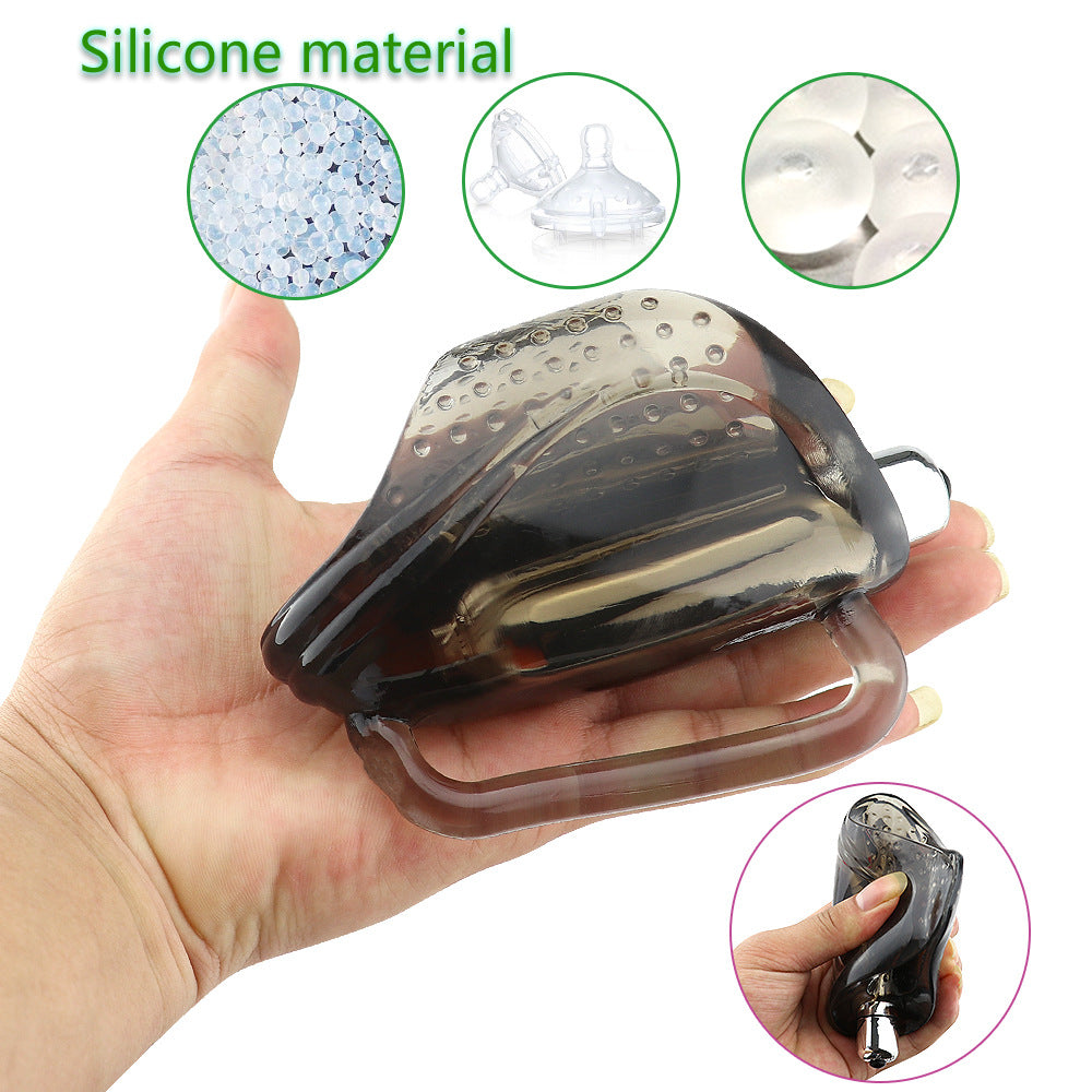 Transparent Silicone Male Masturbator – product view 4