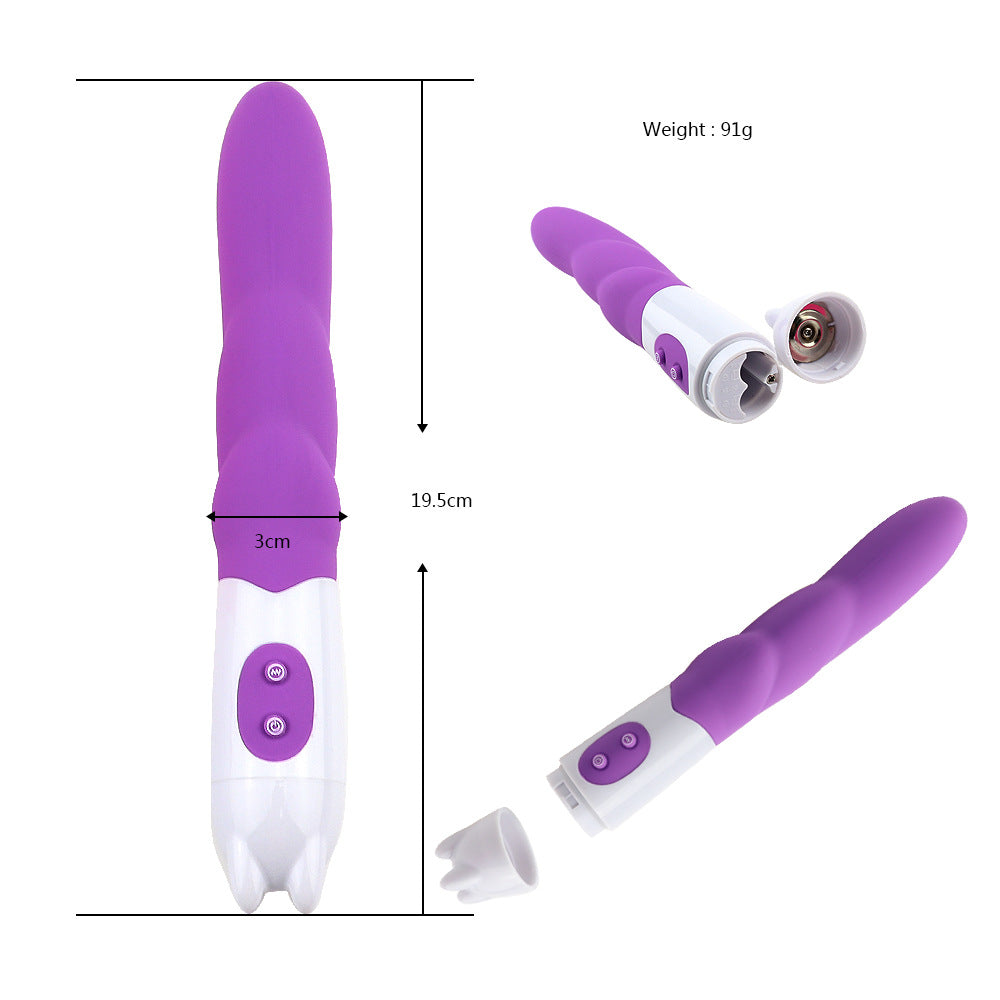 Threaded Silicone AV Vibrator – product view 6